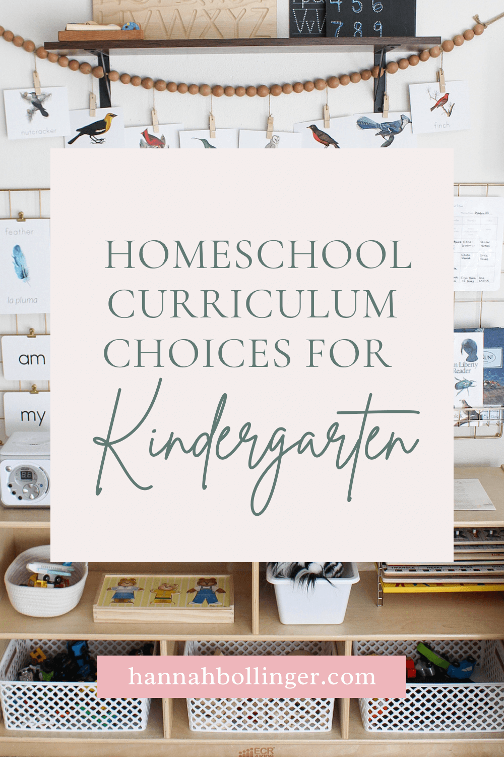 Our Kindergarten Homeschool Curriculum Choices Hannah Bollinger